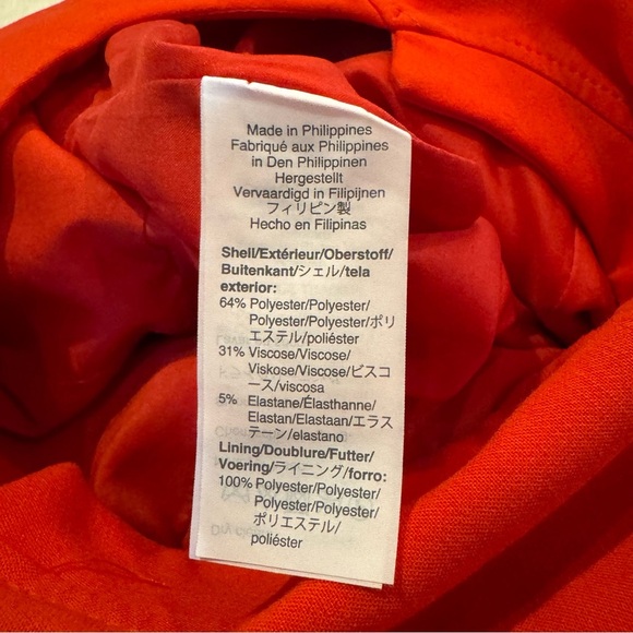 J.CREW Resume Jumpsuit in Red Stretch Crepe - Size 14 - Picture 6 of 7